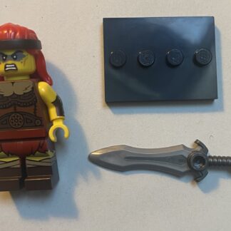 Fierce Barbarian | Barbarin | Series 25 | Lego Minifigur | Schwert | Stand |