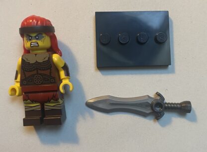 Fierce Barbarian | Barbarin | Series 25 | Lego Minifigur | Schwert | Stand |
